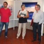 Con la presidenta de la Asociación Gloria y el alcalde de Villadiego II.